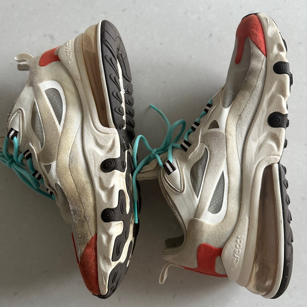 Nike Air Max Sneakers - Gray, Red, and Teal - Picture 4 of 6